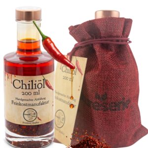 Chiliöl mit Chili-Schroten Einlage 200ml ,Angebot der Woche